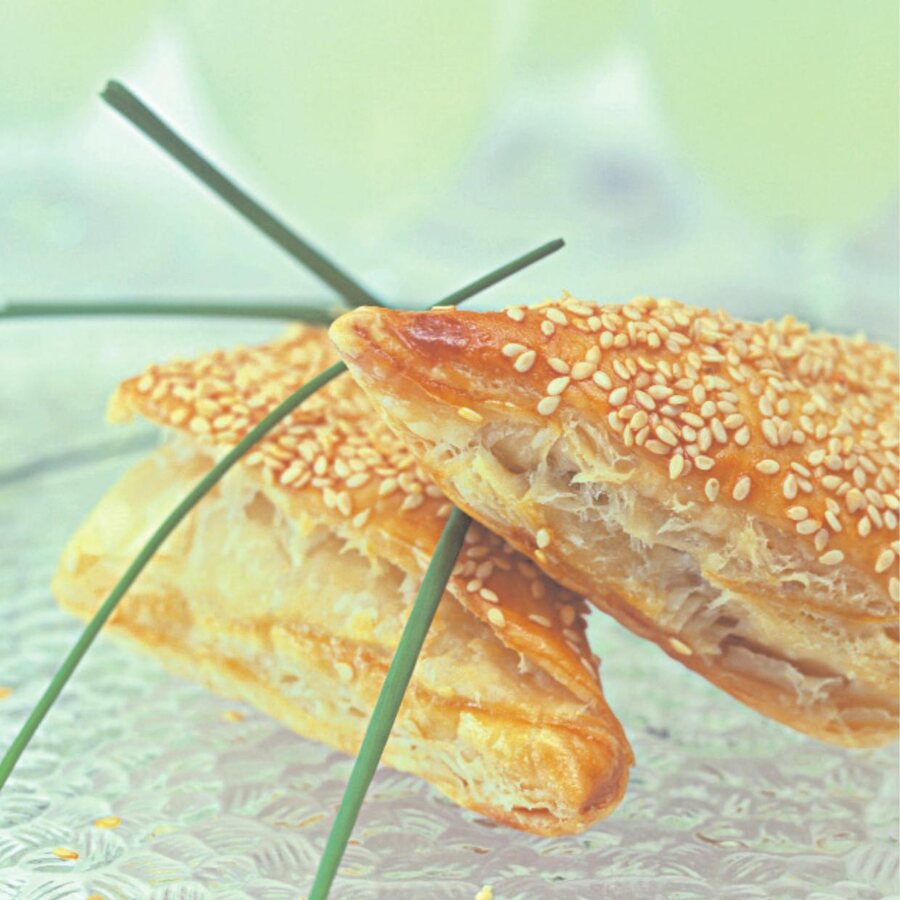 Slices of PittaS halloumi, the cheese used throughout the PittaS recipe collection